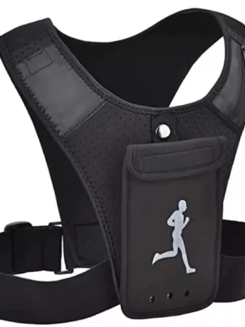 Cinta Peitoral para Corrida – Suporte de Peito com Adaptador para GoPro, SJCAM e Celulares (Samsung, Xiaomi, Motorola)