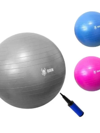 Bola de Pilates Odin Fit – 65cm | Bola Suíça Inflável Anti-Estouro | Ideal para Yoga, Pilates e Exercícios Funcionais