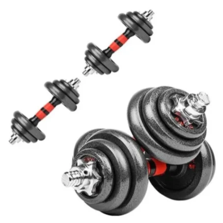 Kit Dumbbell Ajustável MBFIT – Até 30kg | Halteres para Academia e Musculação | Carga Regulável - Imagem 3