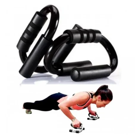 Barra S Push Up – Suporte Fixo para Flexão de Braço | Estabilidade e Conforto no Treino de Peitoral, Ombros e Tríceps - Imagem 9