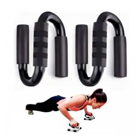 Barra S Push Up – Suporte Fixo para Flexão de Braço | Estabilidade e Conforto no Treino de Peitoral, Ombros e Tríceps - Imagem 8