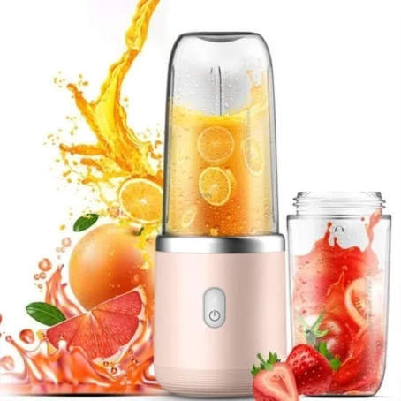 Mini Liquidificador Portátil POPYO – Espremedor Elétrico com 6 Lâminas | Ideal para Sucos, Alimentos e Smoothies