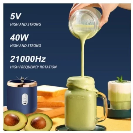 Mini Liquidificador Portátil POPYO – Espremedor Elétrico com 6 Lâminas | Ideal para Sucos, Alimentos e Smoothies - Imagem 3