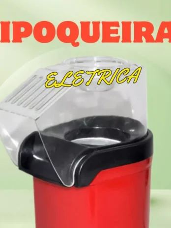 Pipoqueira Elétrica Popcorn Maker – 110V | Prepara Pipoca Sem Óleo | Rápida e Saudável