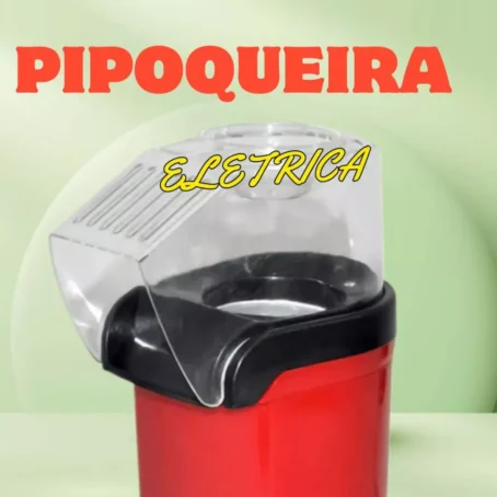 Pipoqueira Elétrica Popcorn Maker – 110V | Prepara Pipoca Sem Óleo | Rápida e Saudável