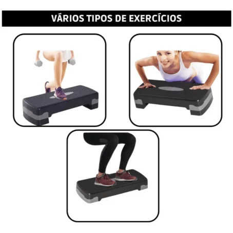 Step de Academia Profissional – Regulável com Ajuste de Altura | Suporta até 150kg | Ideal para Treinos Aeróbicos e Funcionais - Imagem 6