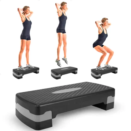 Step de Academia Profissional – Regulável com Ajuste de Altura | Suporta até 150kg | Ideal para Treinos Aeróbicos e Funcionais