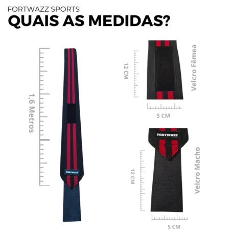 Par de Faixas para Joelhos – Alta Compressão e Durabilidade | Suporte para Agachamento, Leg Press e Musculação - Imagem 5