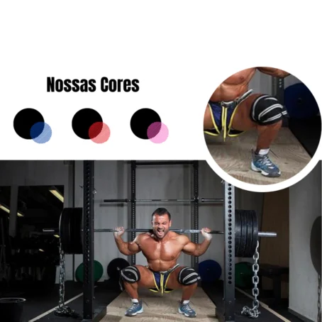 Par de Faixas para Joelhos – Alta Compressão e Durabilidade | Suporte para Agachamento, Leg Press e Musculação - Imagem 3