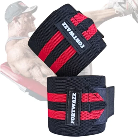 Par de Faixas para Joelhos – Alta Compressão e Durabilidade | Suporte para Agachamento, Leg Press e Musculação