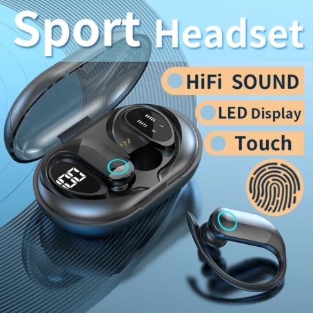 Fone de Ouvido Sem Fio Bluetooth TWS K-G37PRO – Esportivo com Design Pendurado na Orelha | Ergonômico e Confortável para Treinos - Imagem 5