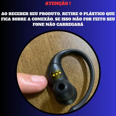Fone de Ouvido Sem Fio Bluetooth TWS K-G37PRO – Esportivo com Design Pendurado na Orelha | Ergonômico e Confortável para Treinos - Imagem 6