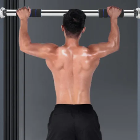 Barra de Exercícios Ajustável para Porta – Até 100cm | Ideal para Crossfit, Calistenia, Treinos de Força e Fitness - Imagem 8