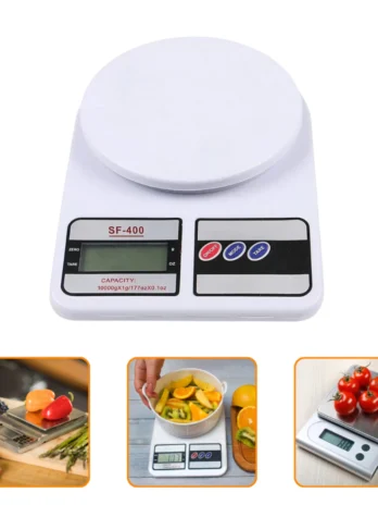 Balança Digital de Cozinha SF-400 – Precisão de 1g a 10kg | Ideal para Nutrição, Dieta e Receitas