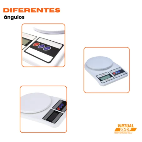 Balança Digital de Cozinha SF-400 – Precisão de 1g a 10kg | Ideal para Nutrição, Dieta e Receitas - Imagem 4