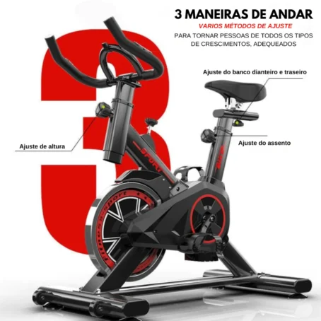 Bicicleta Ergométrica Spinning Profissional – Ideal para Academia e Treinos Fitness | Modelo Sport Profissional - Imagem 5