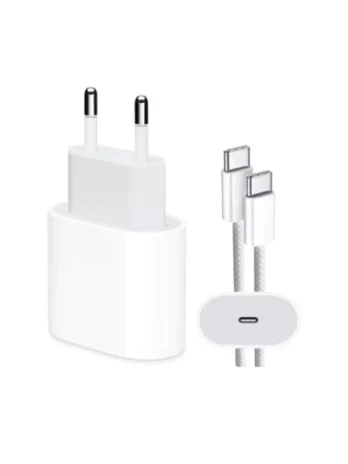 Carregador Original 35W para iPhone 15 – Adaptador de Tomada + Cabo USB-C | Fonte Turbo Completa