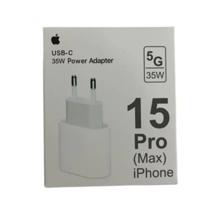 Carregador Original 35W para iPhone 15 – Adaptador de Tomada + Cabo USB-C | Fonte Turbo Completa - Imagem 6