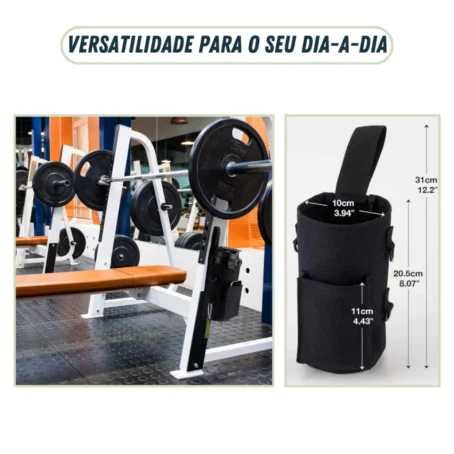 Bolsa Magnética Multifuncional – Gym Bag Impermeável para Acessórios de Esportes, Academia e Fitness - Imagem 2
