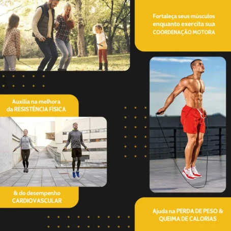 Corda de Pular Profissional 3M – Ideal para Crossfit, Treinos de Alta Performance e Condicionamento Físico | Marca NL - Imagem 8