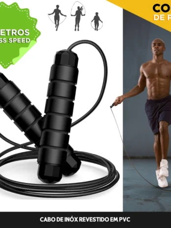 Corda de Pular Profissional 3M – Ideal para Crossfit, Treinos de Alta Performance e Condicionamento Físico | Marca NL