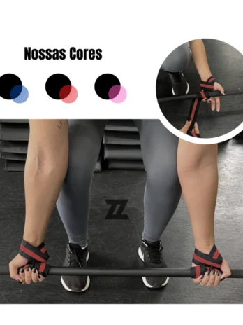 Par de Talas Straps Profissionais – 100% Algodão | Alta Resistência para CrossFit e Musculação