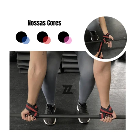 Par de Talas Straps Profissionais – 100% Algodão | Alta Resistência para CrossFit e Musculação - Imagem 2
