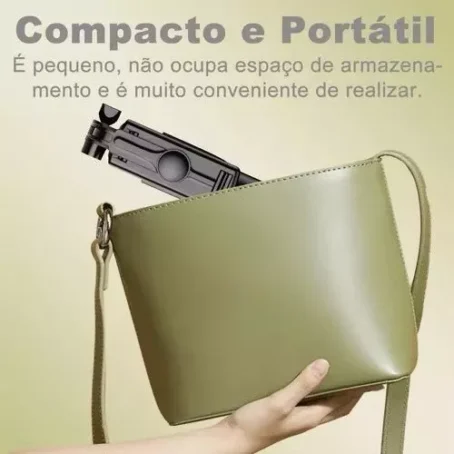 Bastão Tripé Selfie H'maston ZP18/19/20/21/22 – Suporte para Celular com Controle Remoto | Extensível (70cm/100cm) | Luz LED Integrada - Imagem 7