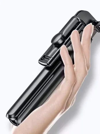 Bastão Tripé Selfie H’maston ZP18/19/20/21/22 – Suporte para Celular com Controle Remoto | Extensível (70cm/100cm) | Luz LED Integrada