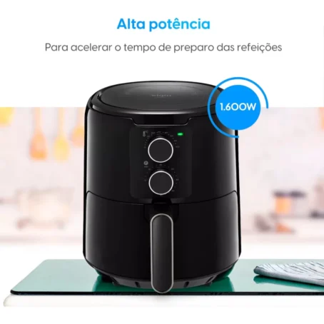 Fritadeira Elétrica Airfryer Elgin Cube Fry – 4,2 Litros | 1600W | Cor: Preto | 127V - Imagem 7