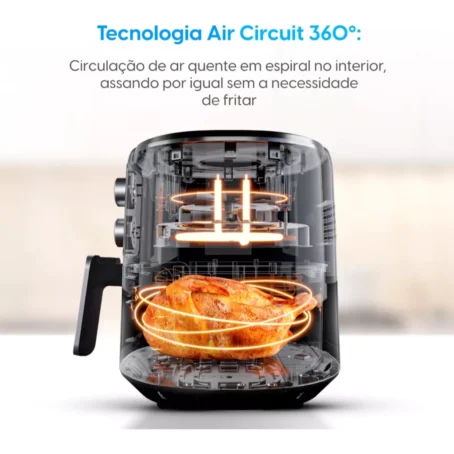 Fritadeira Elétrica Airfryer Elgin Cube Fry – 4,2 Litros | 1600W | Cor: Preto | 127V - Imagem 5
