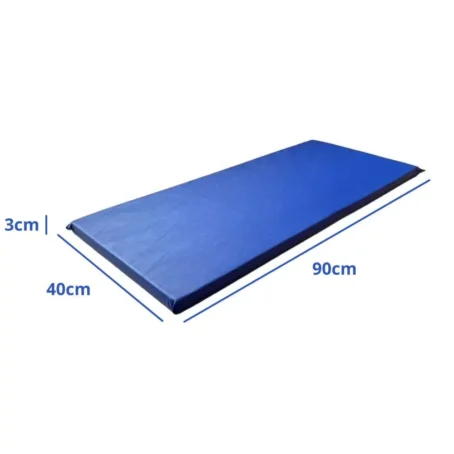 Colchonete de Academia 90x40x3cm – Compacto, Espuma Macia D23 | Impermeável | Ideal para Yoga, Pilates e Treinos | Cores: Azul ou Preto - Imagem 5