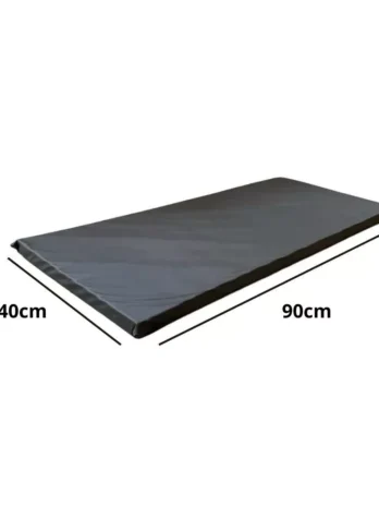 Colchonete de Academia 90x40x3cm – Compacto, Espuma Macia D23 | Impermeável | Ideal para Yoga, Pilates e Treinos | Cores: Azul ou Preto