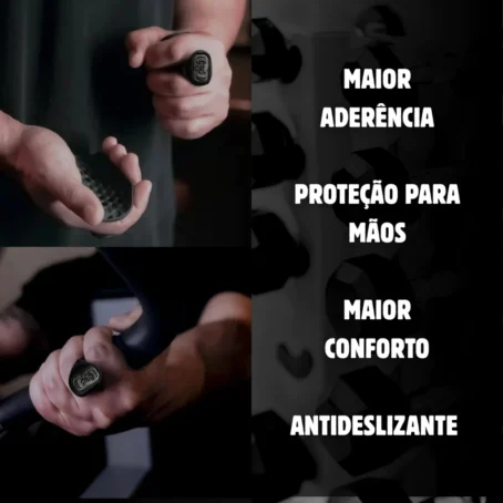 Luva Anatômica com Grip Antiderrapante – Proteção para Treino de Academia, CrossFit e Musculação - Imagem 7