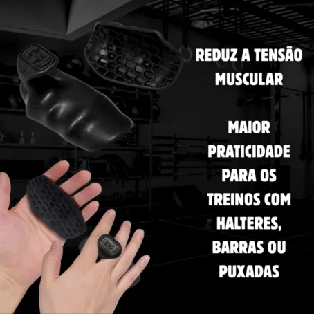 Luva Anatômica com Grip Antiderrapante – Proteção para Treino de Academia, CrossFit e Musculação - Imagem 5