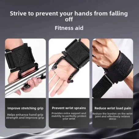 Par de Straps com Ganchos de Aço – Garras para Treino de Musculação | Academia | Marca Liftness - Imagem 6