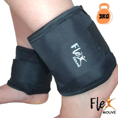 Par de Caneleiras de Peso 3kg – Ideal para Treino de Pernas, CrossFit, Fitness e Musculação | Ajustável e Confortável - Imagem 3