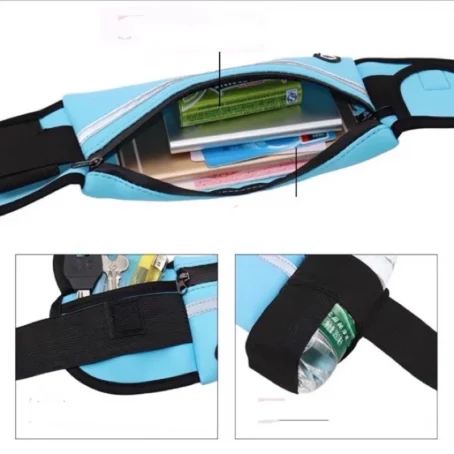 Pochete Esportiva Slim Impermeável – Porta Celular e Suporte para Garrafa | Ideal para Corrida, Caminhada e Academia - Imagem 6