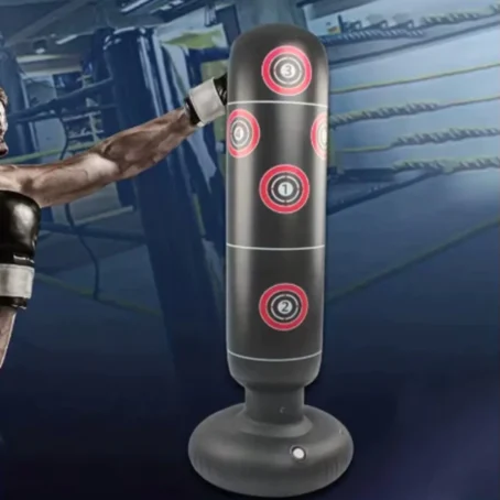 Saco de Boxe Infantil Inflável João Bobo – Com Luvas e Bomba de Ar | Treino e Diversão para Crianças - Imagem 4
