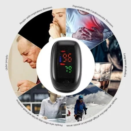 Oxímetro de Pulso Digital – Medidor de Saturação de Oxigênio no Sangue e Batimentos Cardíacos - Imagem 7