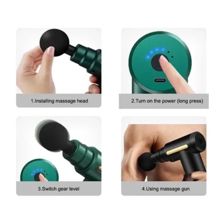 Massageador Elétrico Profissional de Alta Frequência – Relaxamento e Recuperação Muscular - Imagem 4