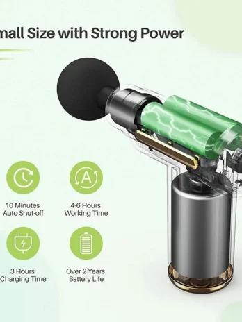 Massageador Elétrico Profissional de Alta Frequência – Relaxamento e Recuperação Muscular