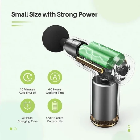Massageador Elétrico Profissional de Alta Frequência – Relaxamento e Recuperação Muscular - Imagem 2