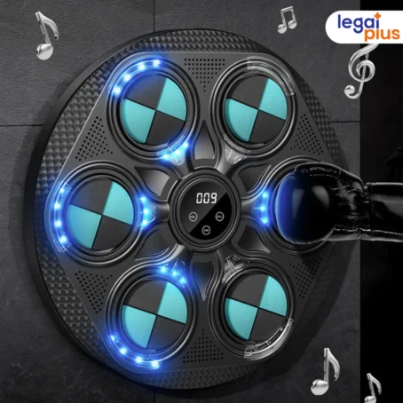 Saco de Boxe Bluetooth Recarregável – Treino de Soco com Música, Luz LED e 3 Níveis de Velocidade | Ideal para Uso em Casa - Imagem 5