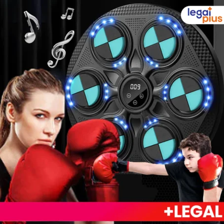 Saco de Boxe Bluetooth Recarregável – Treino de Soco com Música, Luz LED e 3 Níveis de Velocidade | Ideal para Uso em Casa - Imagem 6