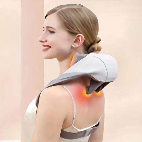 Massageador de Pescoço Inteligente – Compressão Sem Fio para Alívio de Dores e Tensão Muscular - Imagem 8