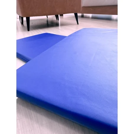 Colchonete de Academia 90x40x3cm – Compacto, Espuma Macia D23 | Impermeável | Ideal para Yoga, Pilates e Treinos | Cores: Azul ou Preto - Imagem 3