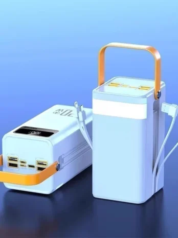 Power Bank Solar 50.000mAh – Grande Capacidade com Cabos Integrados | Carregamento Solar e Portátil | Marca Ming