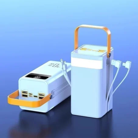 Power Bank Solar 50.000mAh – Grande Capacidade com Cabos Integrados | Carregamento Solar e Portátil | Marca Ming - Imagem 2