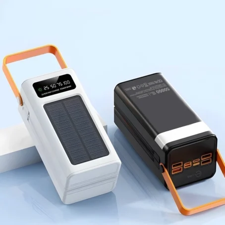 Power Bank Solar 50.000mAh – Grande Capacidade com Cabos Integrados | Carregamento Solar e Portátil | Marca Ming - Imagem 6